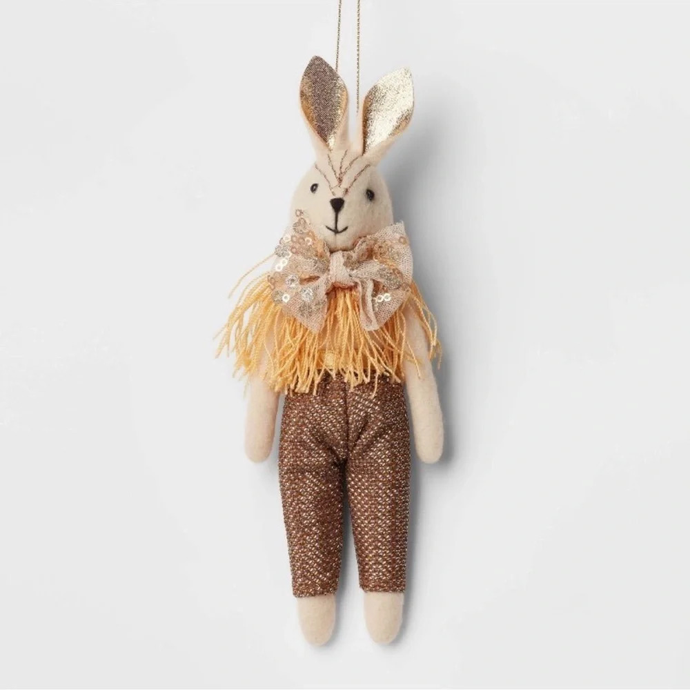Rabbit with Trousers and Bow tie Ornament, NWT - Picture 3 of 4